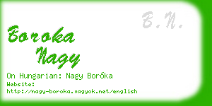 boroka nagy business card